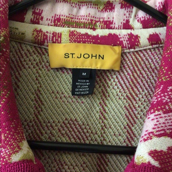 St John Wool blend Knit zip front light weight Jacket - Picture 3 of 4